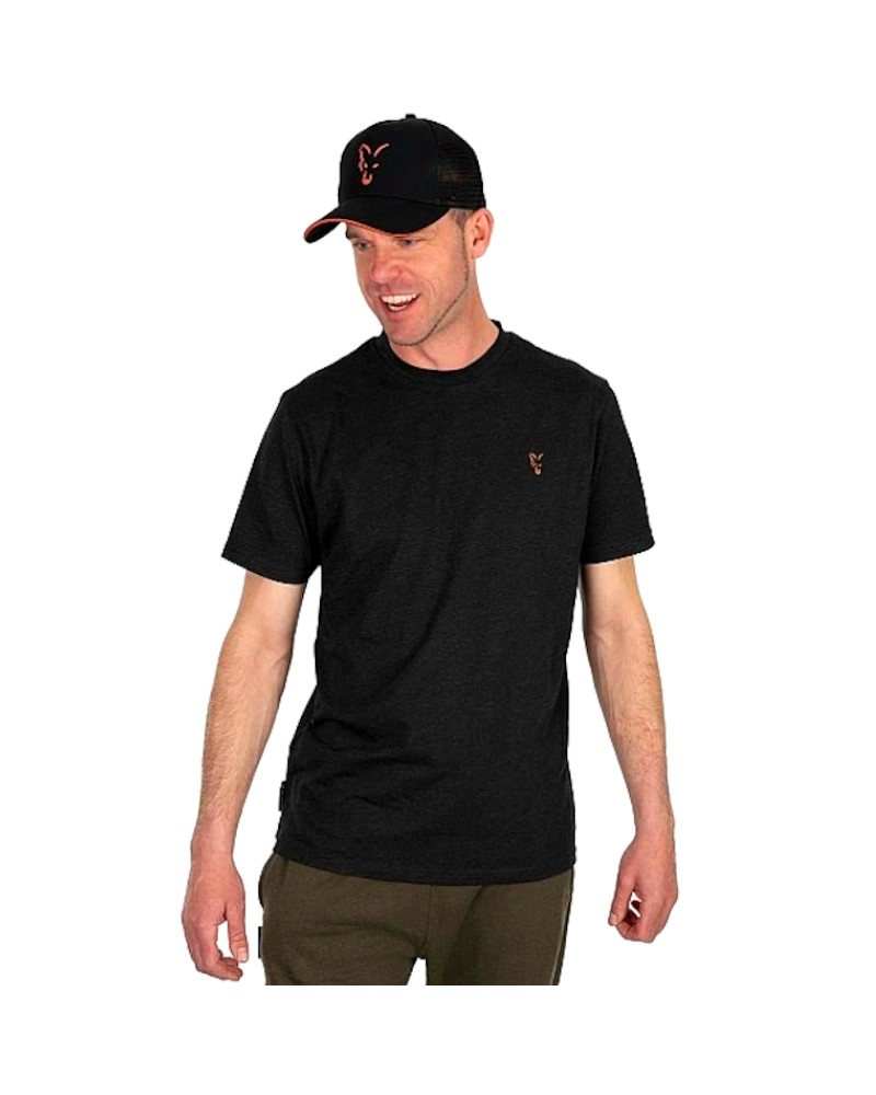 Koszulka Wędkarska Fox Collection T-Shirt Black/Orange L