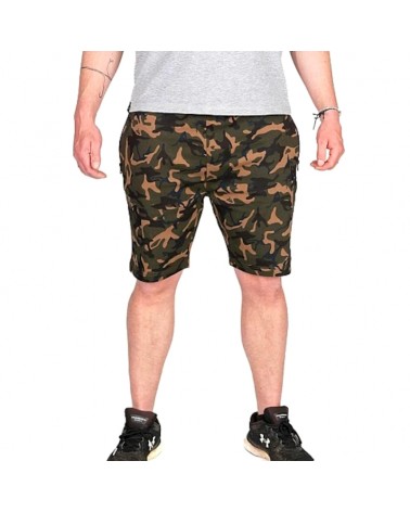 Spodenki Wędkarskie Dresowe Fox Camo LW Jogger Shorts Large