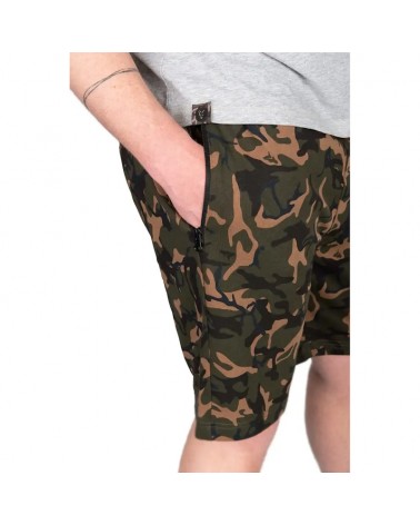 Spodenki Wędkarskie Dresowe Fox Camo LW Jogger Shorts Large