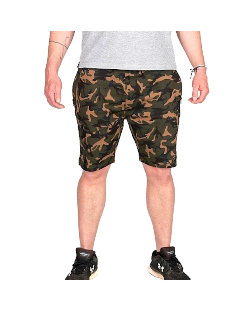 Spodenki Wędkarskie Dresowe Fox Camo LW Jogger Shorts Medium