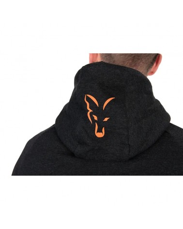 Bluza Wędkarska Z Kapturem Rozpinana Fox Collection LW Hoody Black Orange Small