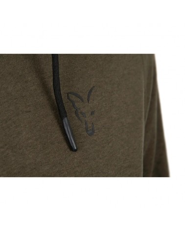 Bluza Wędkarska Z Kapturem Rozpinana Fox Collection LW Hoody Green Black