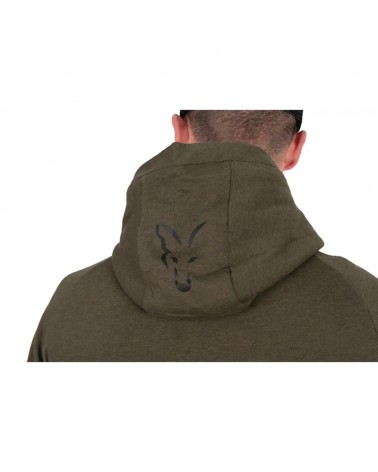 Bluza Wędkarska Z Kapturem Rozpinana Fox Collection LW Hoody Green Black