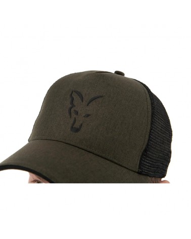 Czapka Wędkarska Z Daszkiem Fox Collection Trucker Cap Green Black