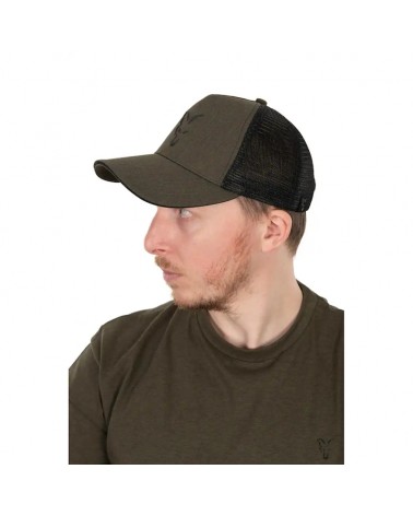 Czapka Wędkarska Z Daszkiem Fox Collection Trucker Cap Green Black
