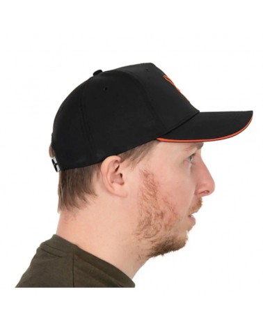 Czapka Wędkarska Z Daszkiem Fox Collection Baseball Black Orange