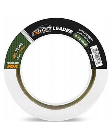 Żyłka Strzałówka Fox Exocet Pro Leader Low Vis Green 0.50mm 35lb 15.9kg 100m