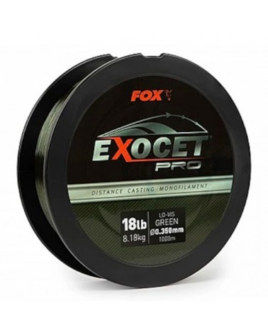 Żyłka Karpiowa Fox Exocet Pro Lo-Vis Green 0.35mm 18lb 8.18kg 1000m