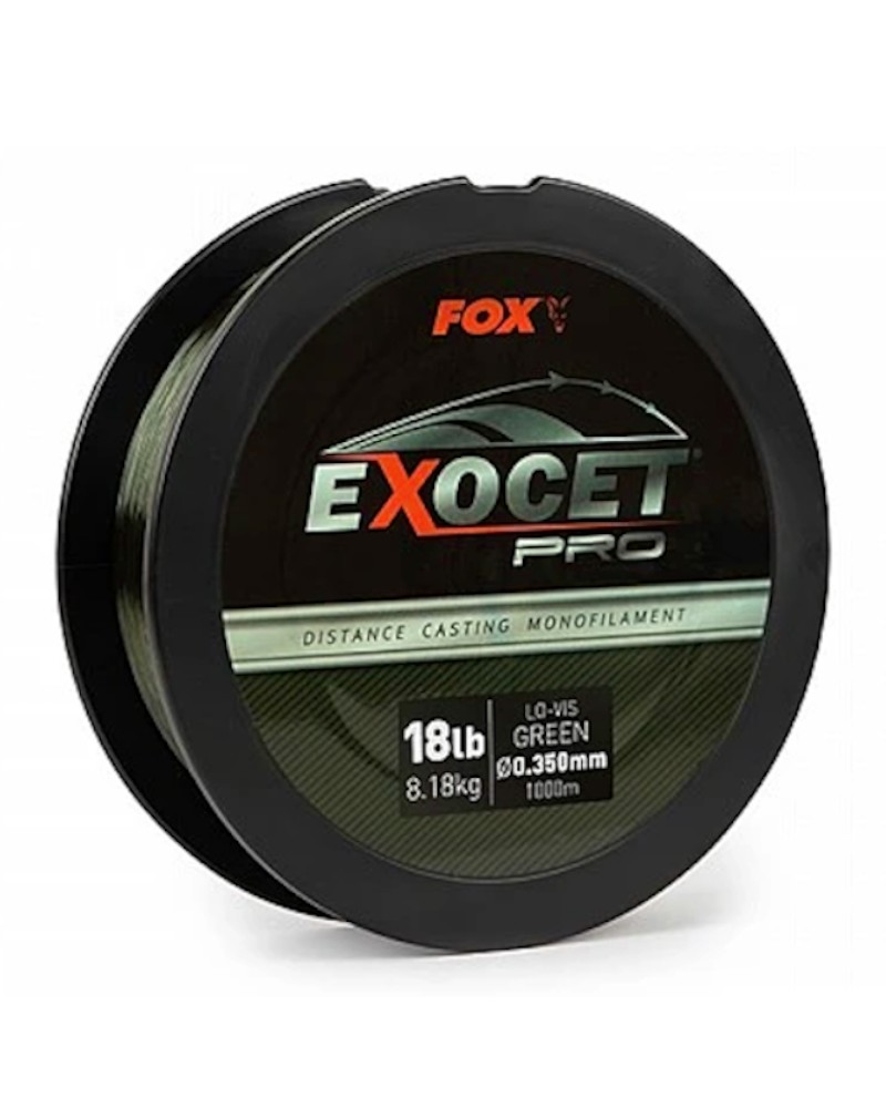 Żyłka Karpiowa Fox Exocet Pro Lo-Vis Green 0.35mm 18lb 8.18kg 1000m