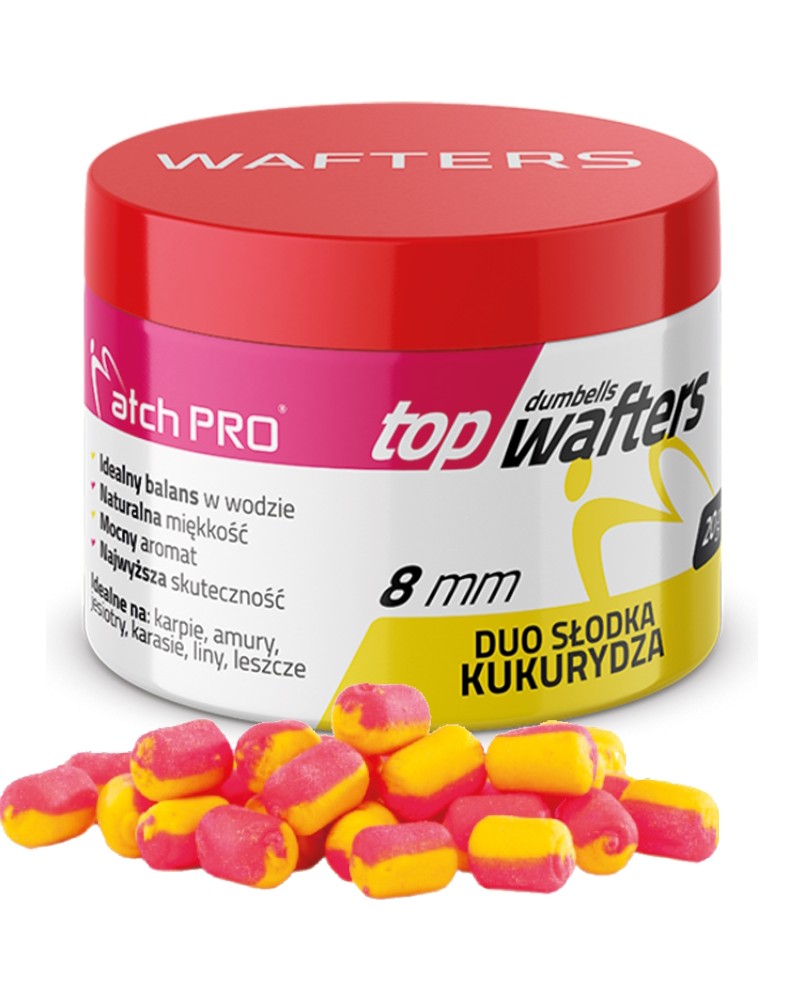 Top Dumbells MatchPro Wafters Duo Sweetcorn Słodka Kukurydza 8mm 20g