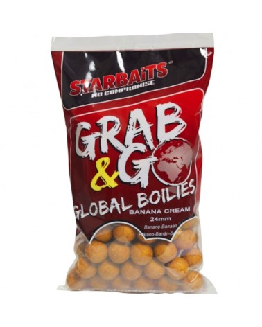 Kulki Proteinowe Starbaits Grab&Go Global Banana Cream 24mm 1kg