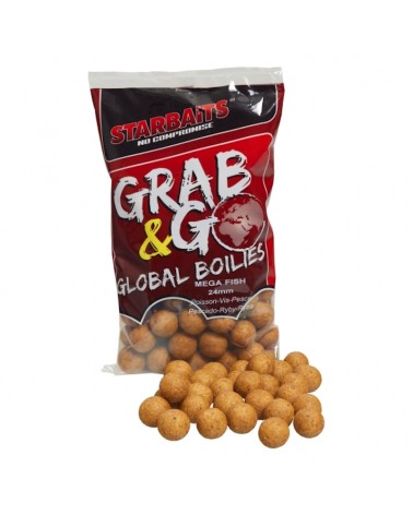 Kulki Proteinowe Starbaits Grab&Go Global Mega Fish Ryba 24mm 1kg