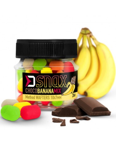 Przynęta Method Feeder Mix Delphin D Snax Waft Czekolada-Banan 10x7mm 20g