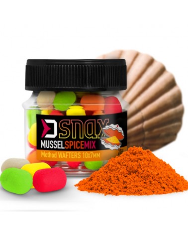 Przynęta Method Feeder Mix Delphin D Snax Waft Małże-Przyprawy 10x7mm 20g