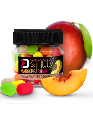 Przynęta Method Feeder Mix Delphin D Snax Waft Mango-Brzoskwinia 10x7mm 20g