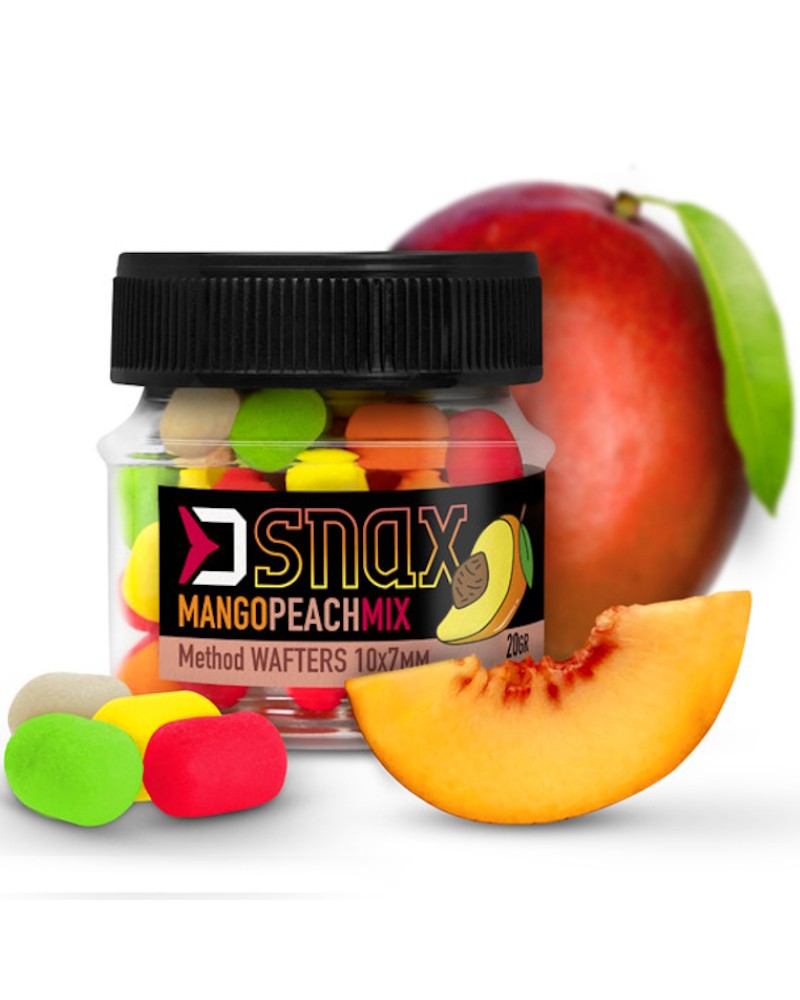Przynęta Method Feeder Mix Delphin D Snax Waft Mango-Brzoskwinia 10x7mm 20g