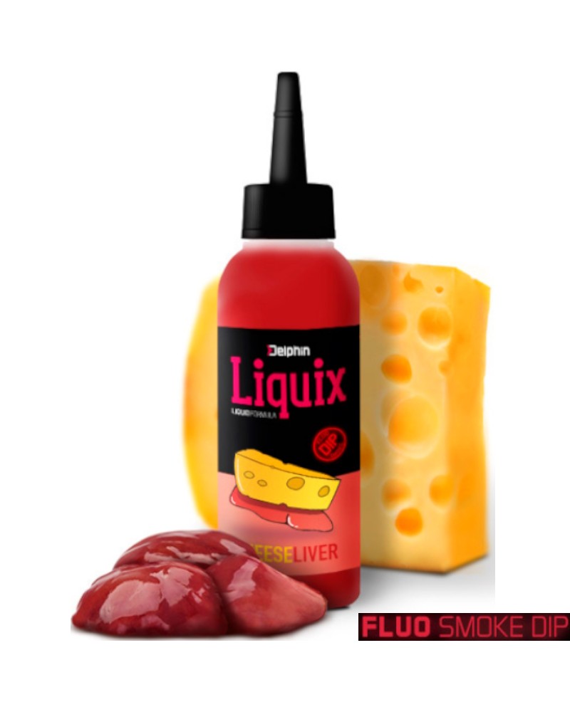 Dip Method Feeder Fluo Delphin D SNAX LiquiX Ser-Wątroba 100ml