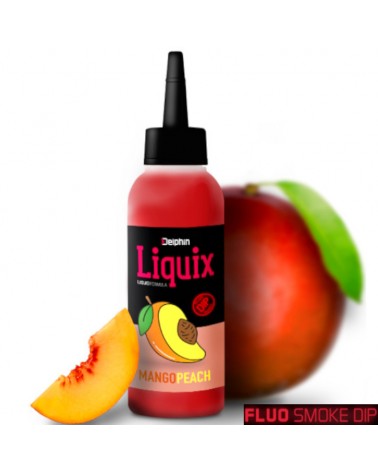 Dip Method Feeder Fluo Delphin D SNAX LiquiX Mango-Brzoskwinia 100ml