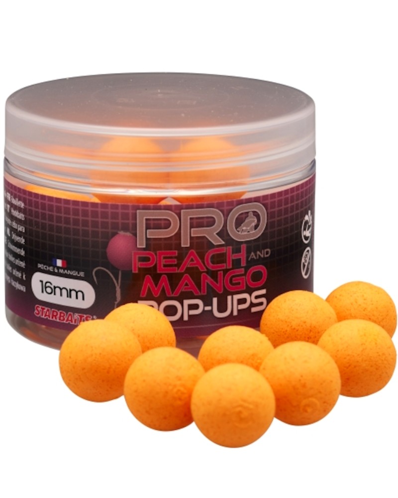 Kulki Haczykowe Starbaits Probiotic Peach Mango Pop Up 16mm 50g