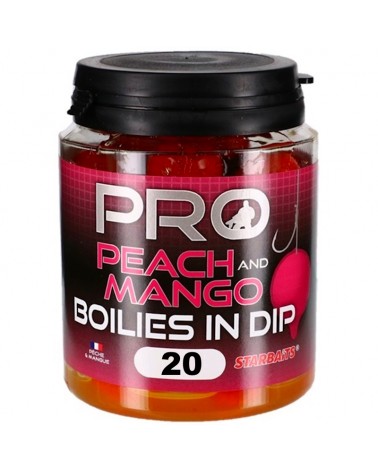 Kulki Haczykowe Starbaits Probiotic Boilies In Dip Peach Mango 20mm 150g