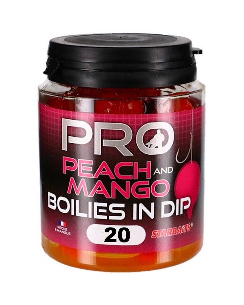 Kulki Haczykowe Starbaits Probiotic Boilies In Dip Peach Mango 20mm 150g