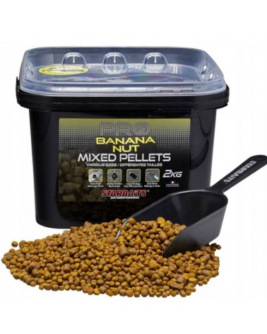 Pellet Z Wiadrem Starbaits Probiotic Pro Banana Nut Pellet Mixed 2kg