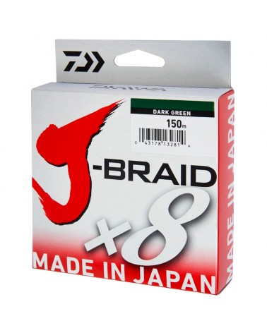Plecionka Daiwa J-Braid X8 Dark Green Zielona