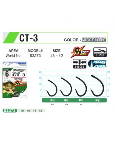 Haczyki Owner CT3 Carp Taff