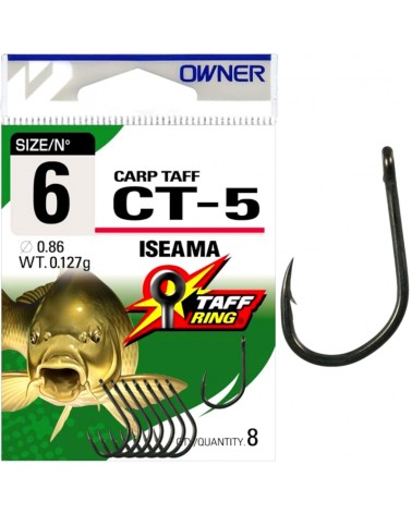 Haczyki Owner CT5 Carp Taff Nr 6 8szt.