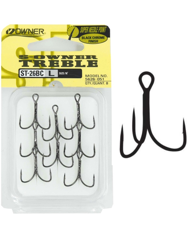 Kotwice Kotwiczki Owner Treble Hooks ST26BC