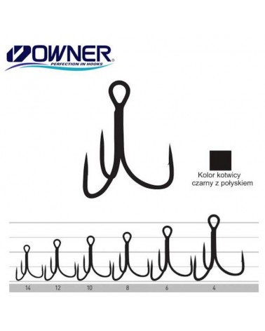 Kotwice Kotwiczki Owner Treble Hooks ST26BC