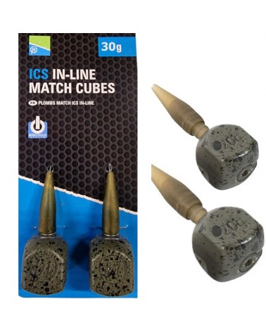 Ciężarki Preston Bombka ICS In-Line Match Cube 30g