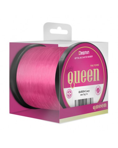 Żyłka Karpiowa Delphin Queen Carp Różowa Pink 0.25mm 5.0kg 600m