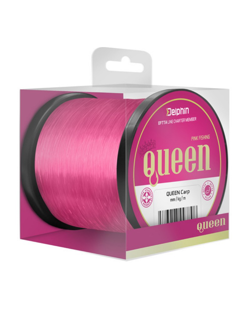 Żyłka Karpiowa Delphin Queen Carp Różowa Pink 0.25mm 5.0kg 600m