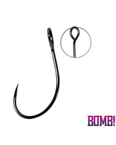 Haczyki Delphin Bomb! Hardlure Do Czeburaszki Z Dużym Oczkiem Bez Zadziora Nr 6 10szt.