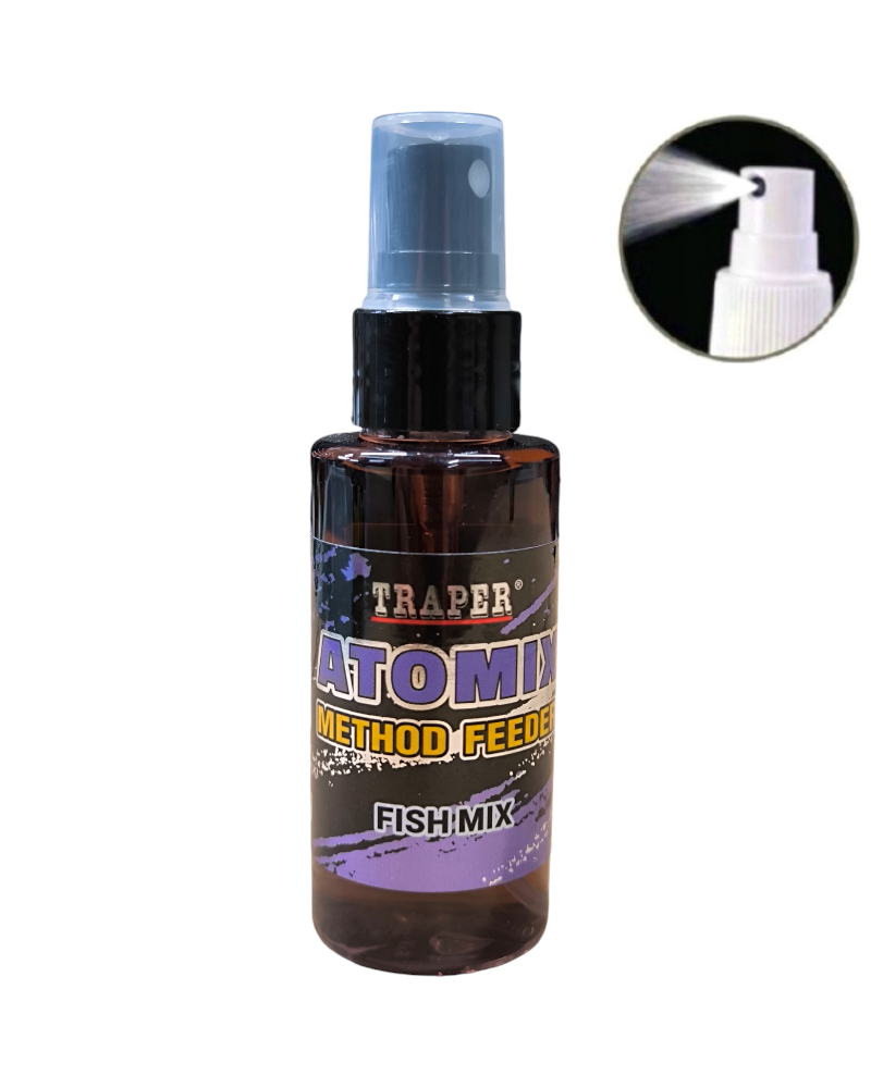Atraktor Zapachowy W Sprayu Traper Atomix Method Feeder Fish Mix Ryba 50ml 50g