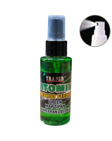 Atraktor Zapachowy W Sprayu Traper Atomix Method Feeder Marcerpan Zielony 50ml 50g
