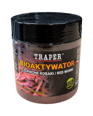 Bioaktywator Zanętowy Traper Czerwone Robaki 300g