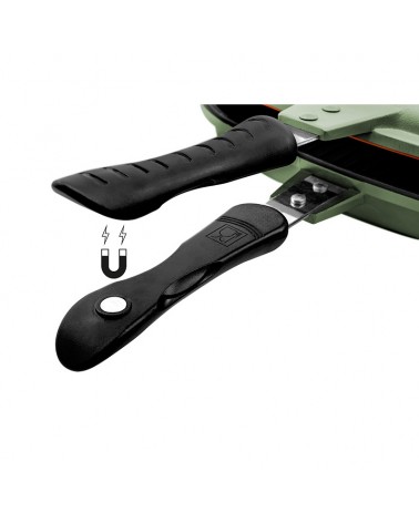 Patelnia Turystyczna Biwakowa Delphin Grill Profipan Green 22x28x7cm