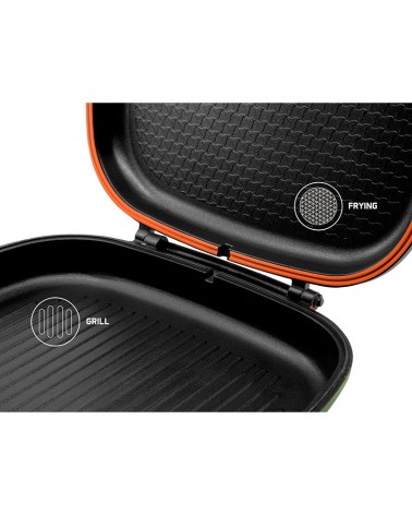 Patelnia Turystyczna Biwakowa Delphin Grill Profipan Green 22x28x7cm