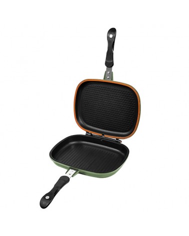 Patelnia Turystyczna Biwakowa Delphin Grill Profipan Green 22x28x7cm
