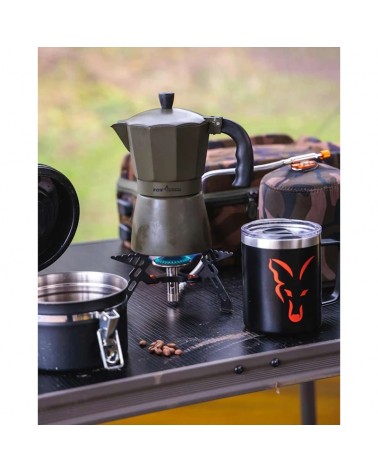 Kubek Termiczny Fox Stainless Thermal Mug Black & Orange Logo 380ml