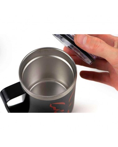 Kubek Termiczny Fox Stainless Thermal Mug Black & Orange Logo 380ml