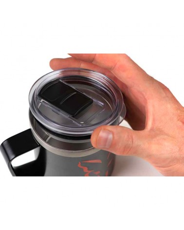 Kubek Termiczny Fox Stainless Thermal Mug Black & Orange Logo 380ml