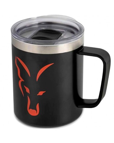Kubek Termiczny Fox Stainless Thermal Mug Black & Orange Logo 380ml