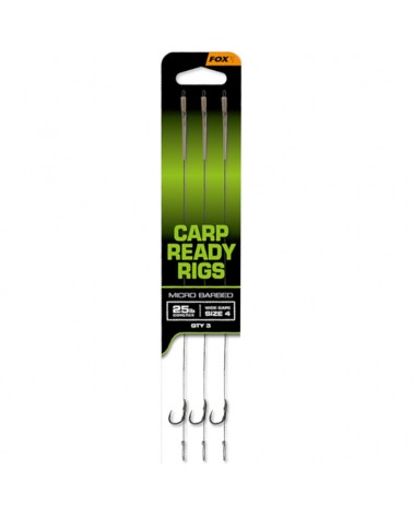 Przypony Karpiowe Fox Carp Ready Rigs Wide Gape Nr 4 25lb 3szt.