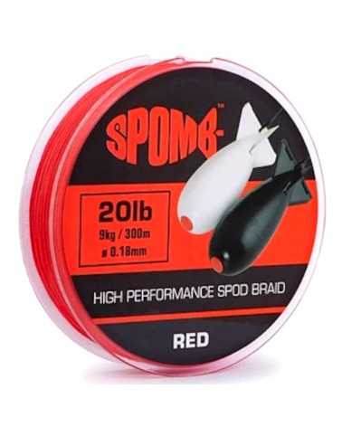 Plecionka Do Spoda Fox Spomb Braid 0.18mm 9kg 20lb 300m Red