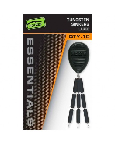 Stopery Obciążniki Do Przyponów Fox Edges Essentials Tungsten Sinkers Large 10szt.