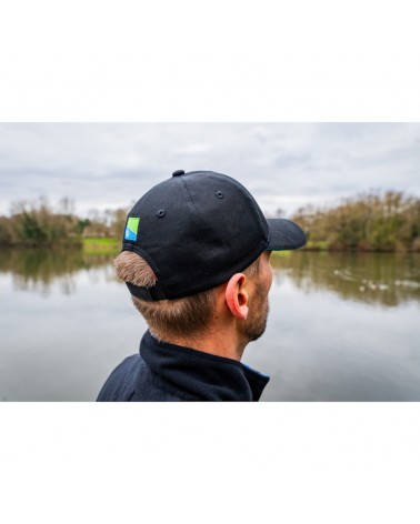 Czapka Wędkarska Z Daszkiem Preston Black HD Cap Czarna