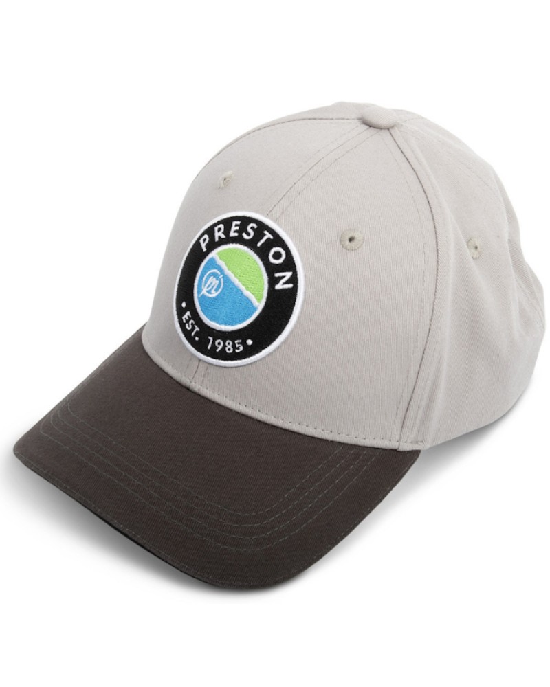 Czapka Wędkarska Z Daszkiem Preston Grey EST 1985 Cap Szara